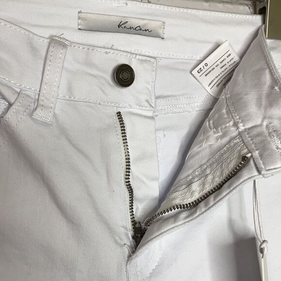 Kancan Estilo High Rise Skinny Jeans White 23 NWT - Picture 10 of 13